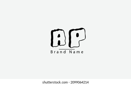AP PA A P abstrakte Vektorlogo-Monogramm-Vorlage
