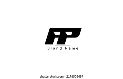AP PA A P abstract vector logo monogram template