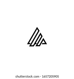 AP PA A P Letter Initial Logo Design
