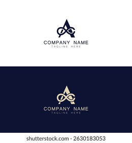 ap o pa y una o p Letra Diseño de logotipo inicial Plantilla Ilustración vectorial