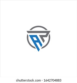 AP or PA unique triangle logo design with blue and grey.