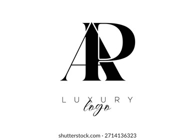 AP Serif Letter Monogram Typography Logo for Elegant Premium Branding Identity