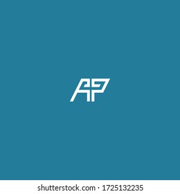 AP typographic logo in unique minimal font