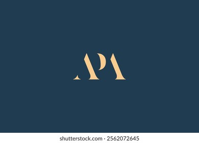 APA abstract letter logo design. This logo is designed by three abstract letters.