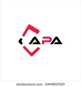 Logo de la letra minimalista creativa de APA. APA iniciales de Vector único alfabeto letra logo diseño
