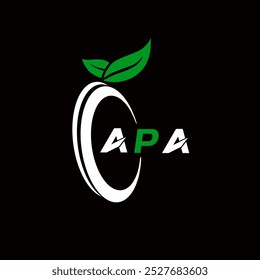 Logotipo criativo carta minimalista APA. APA vetor exclusivo iniciais alfabeto letra logotipo design 