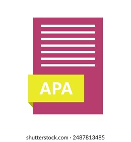 Apa file icon illustrated in vector