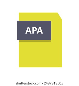 Apa file icon illustrated in vector