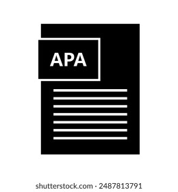 Apa file icon illustrated in vector