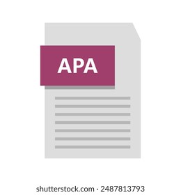 Apa file icon illustrated in vector