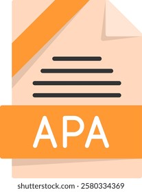 APA Flat Style Icon Design