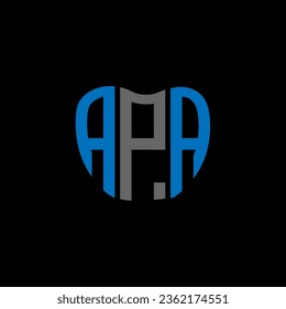 APA letter logo creative design. APA unique design.
