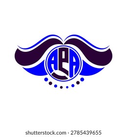 APA letter logo creative design. APA unique design