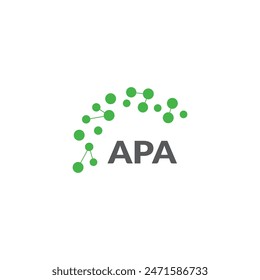 Diseño del logotipo de la letra de APA sobre fondo blanco. Diseño moderno creativo del logotipo de la letra de APA. Diseño de Vector.
Letras APA, APA logo Plantilla de Vector. 