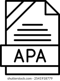 APA Vector Vector Icon Design Symbol