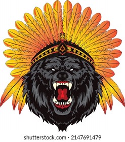 Apache Bear Stock Illustrations, Vectors Clipart