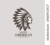 Apache head father icon native American heritage month l