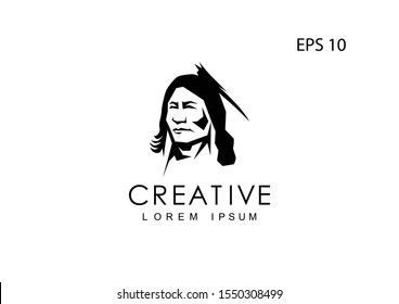 Apache logo for the company, vector illustration.