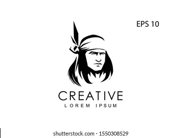 Apache logo for the company, vector illustration.