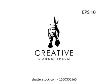 Apache logo for the company, vector illustration.