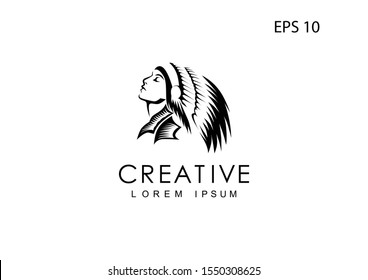 Apache logo for the company, vector illustration.