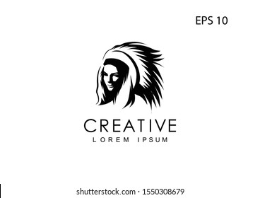 Apache logo for the company, vector illustration.