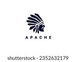 apache logo, apache, Indian, red indians