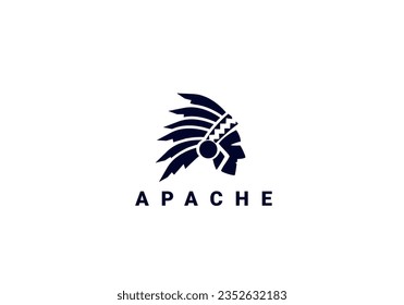 apache logo, apache, Indian, red indians