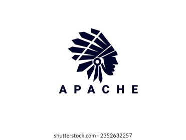 apache logo, apache, Indian, red indians