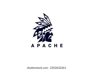 apache logo, apache, Indian, red indians