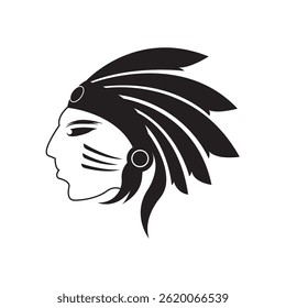 Apache logo vector illustration flat design template