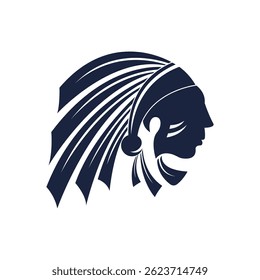 Apache logo vector illustration flat design template