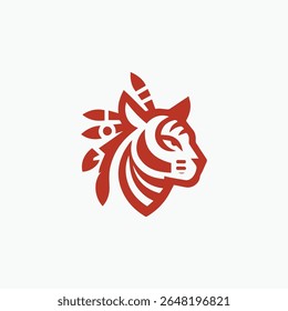 Logotipo Apache Tiger para venda.
