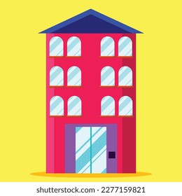 Aparment icon. Subtable to place on real estate, etc.
