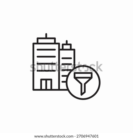 aparment search filter icon sign vector