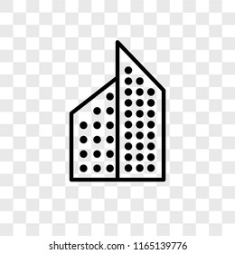 Aparment vector icon isolated on transparent background, Aparment logo concept