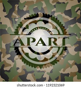 Apart on camouflaged texture