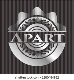 Apart silver badge or emblem