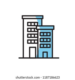 apartement icon vector modern style