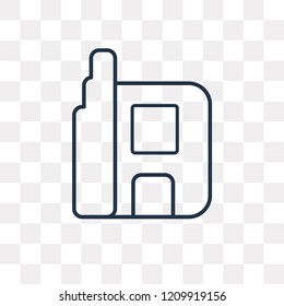 Apartheid museum vector outline icon isolated on transparent background, high quality linear Apartheid museum transparency concept can be used web and mobile