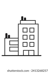 Apartment , bank,architecture eps icon