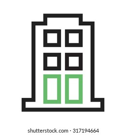 Apartment, building, block icon vector image. Can also be used for business, finance and accounts. Suitable for web apps, mobile apps and print media.