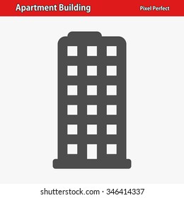 Apartment Building Icon. Professional, pixel perfect icons optimized for both large and small resolutions. EPS 8 format.