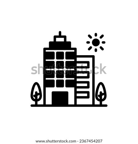 Apartment Building icon in vector. Illustration