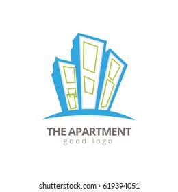 Apartment Building Logo Stock Vector (Royalty Free) 619394051 ...