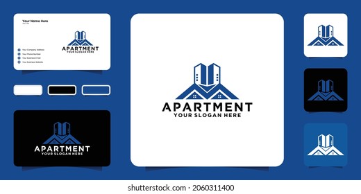 Apartment Building Logo Design Inspiration City Stock Vector (Royalty ...