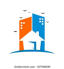 Apartment Building Logo Template 