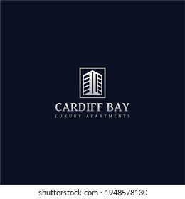 Apartment Building Logo Vector Illustration Design