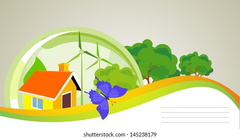 apartment building is under a protective dome ecological house