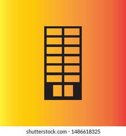 Apartment Building Vector Symbol Design